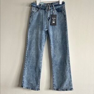 Classic Denim Wide Leg Jeans for Women